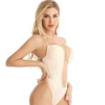 V-Ausschnitt Bodysuit Rückenfrei