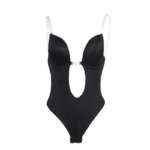 V-Ausschnitt Bodysuit Rückenfrei