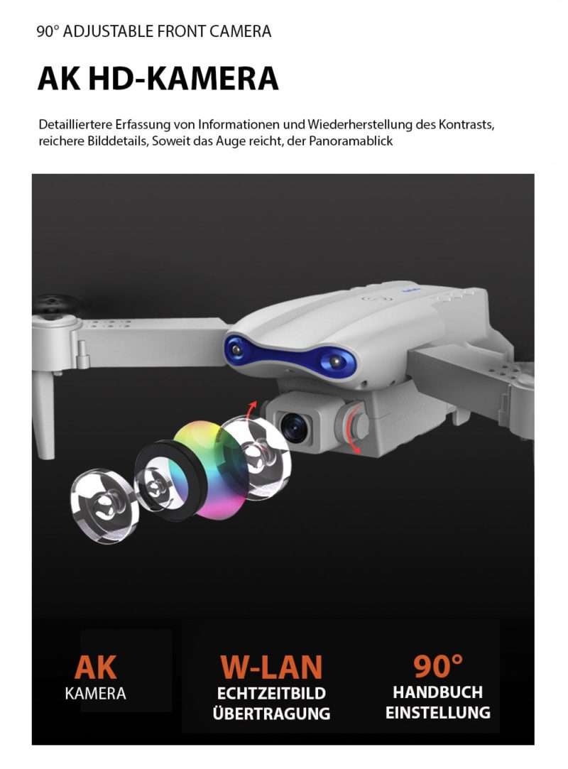 K3 4K HD faltbare Drohne
