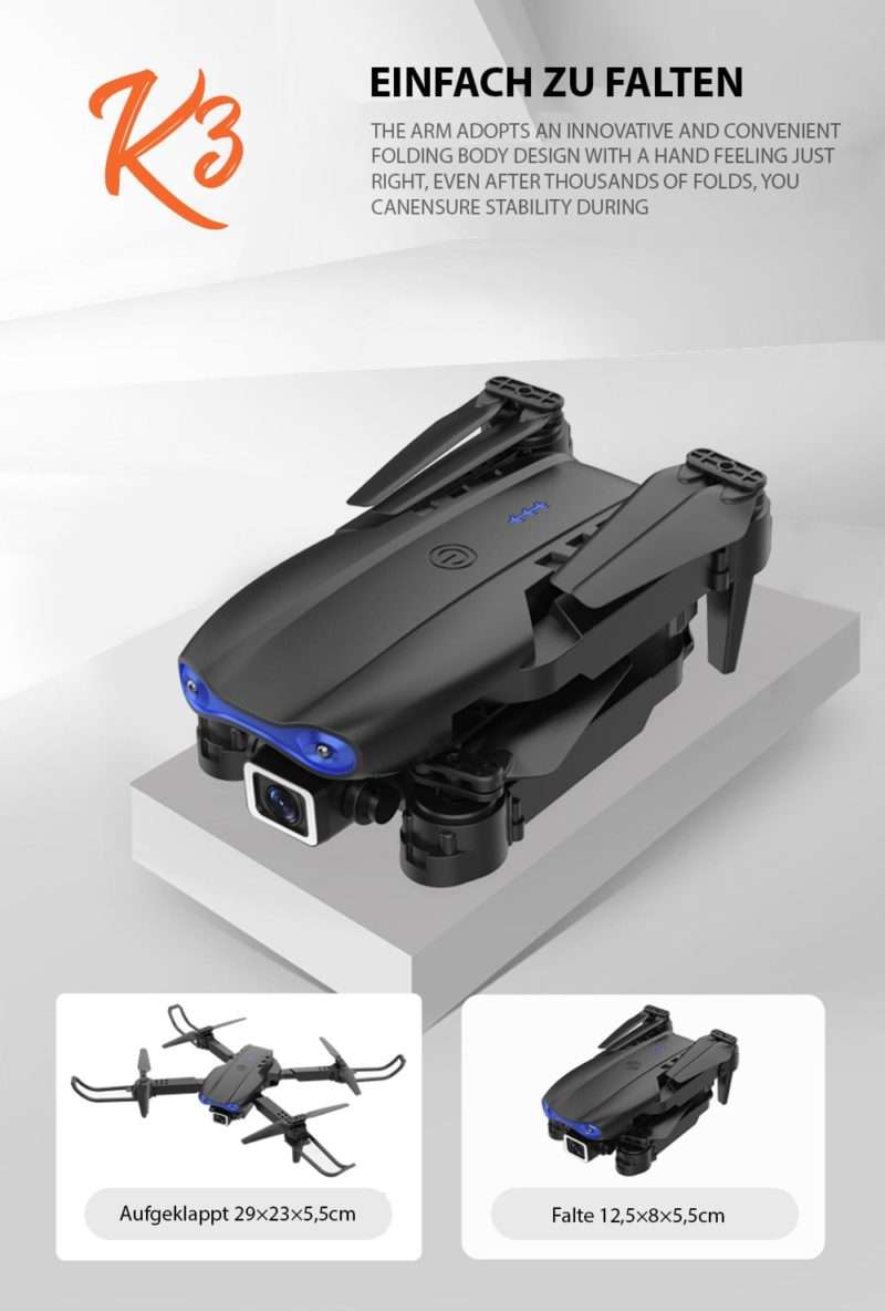 K3 4K HD faltbare Drohne