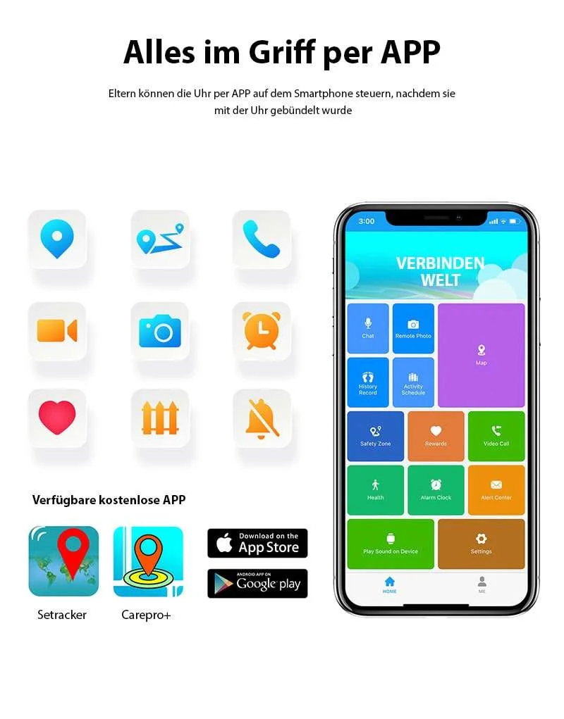 SmartKiddo™ 4G Smartwatch für Kinder