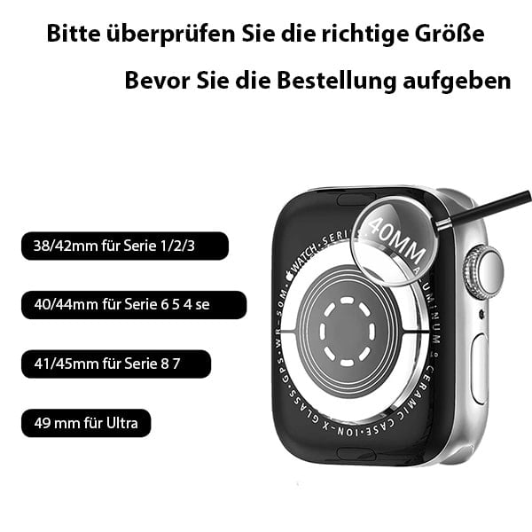 Titan-Edelstahlarmband für Apple Watch