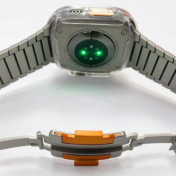 Titan-Edelstahlarmband für Apple Watch