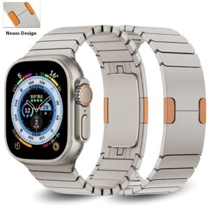 Titan-Edelstahlarmband für Apple Watch