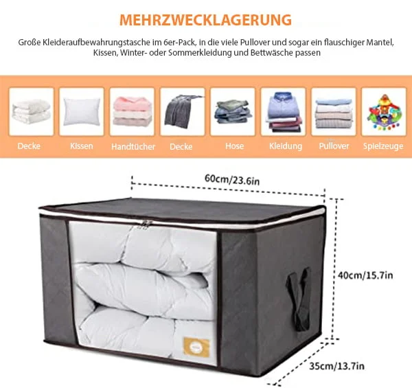 Große Aufbewahrungstasche für Kleidung