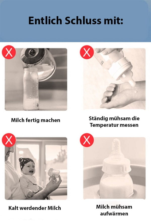 Baby-Wärmeflasche für die Fütterung