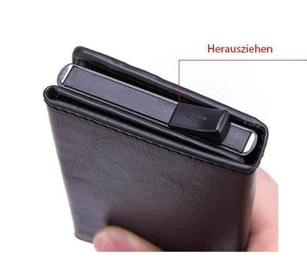  Herren Kreditkartenetui mit Reißverschluss