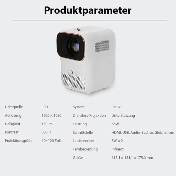 Tragbarer Mini-Projektor