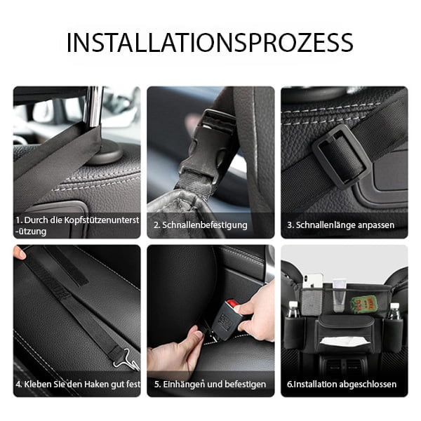 Multifunctional car seat storage bag