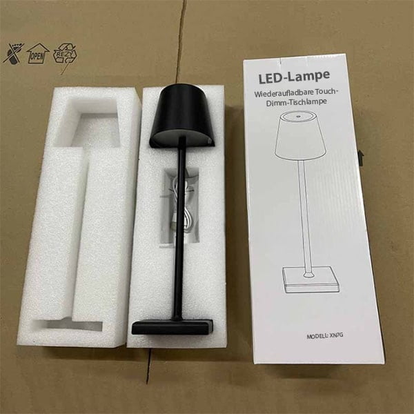 Metallische USB-aufladbare Buffet-Lampe