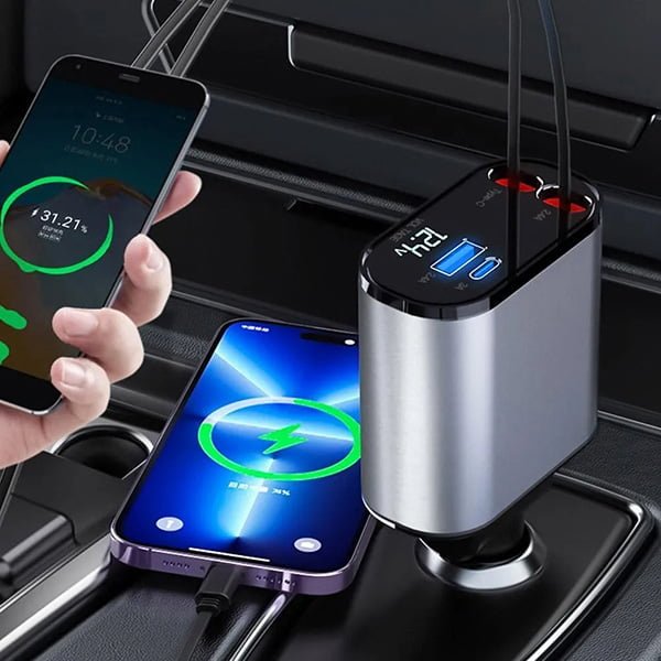 Retractable Car Charging Hub