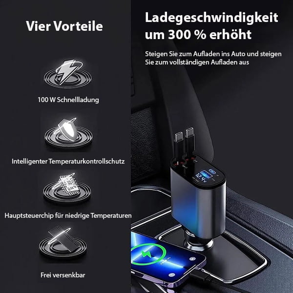 Retractable Car Charging Hub