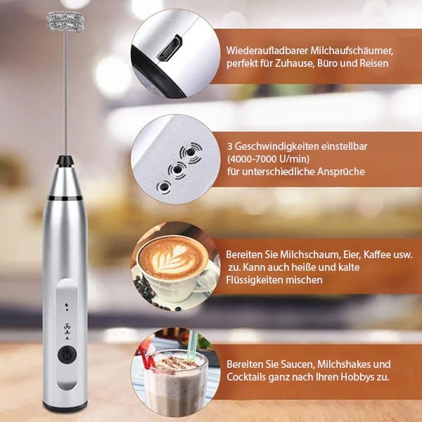 USB Rechargeable Electric Coffee Mixer