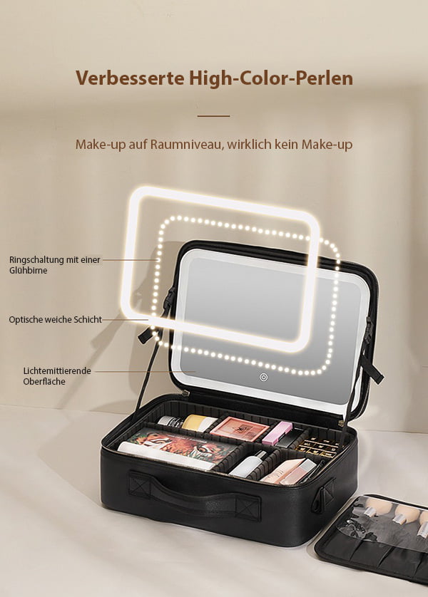 LED Cosmetic Bag with Mirror