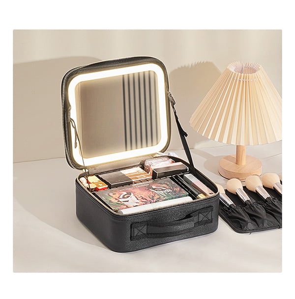 LED Cosmetic Bag with Mirror