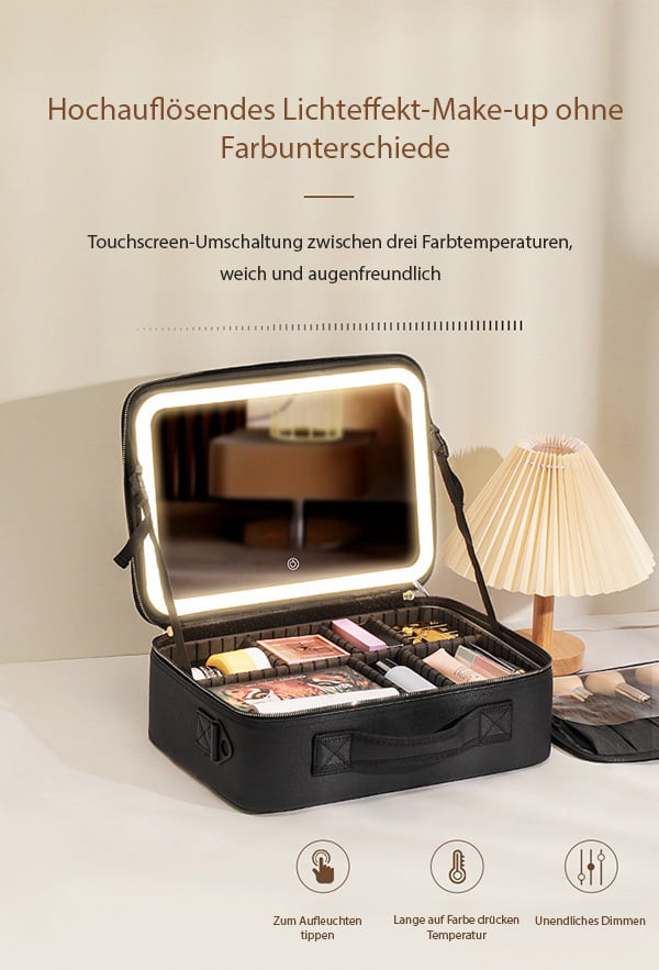 LED Cosmetic Bag with Mirror