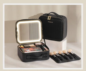 LED Cosmetic Bag with Mirror