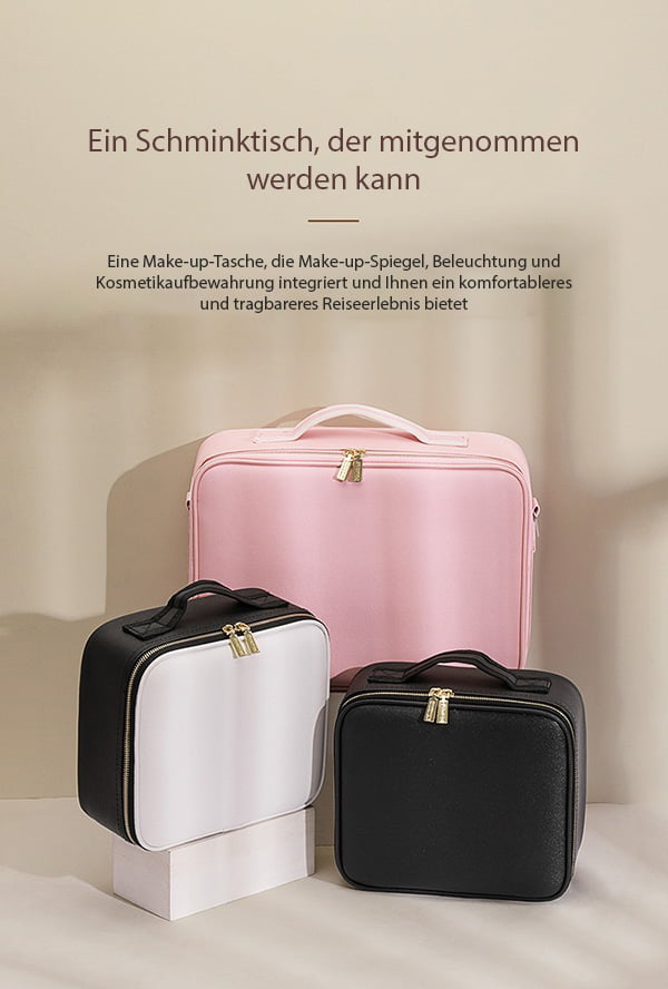 LED Cosmetic Bag with Mirror