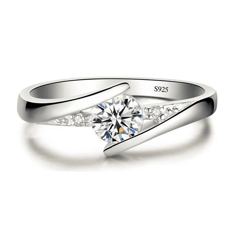 White Tibetan Silver Rings