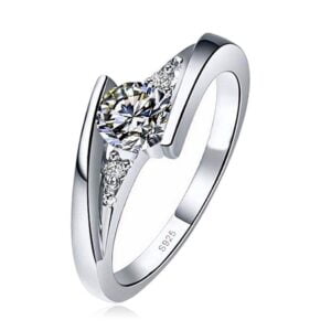 White Tibetan Silver Rings