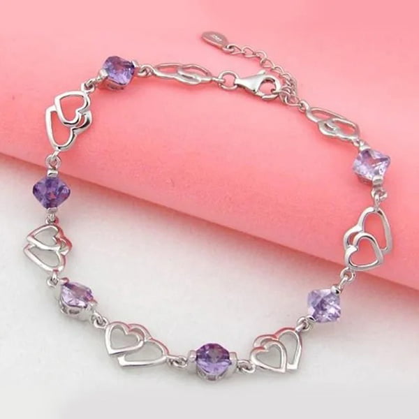 Double Heart Pendant Necklace