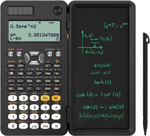 Scientific Calculator with Erasable LCD Writing Tablet
