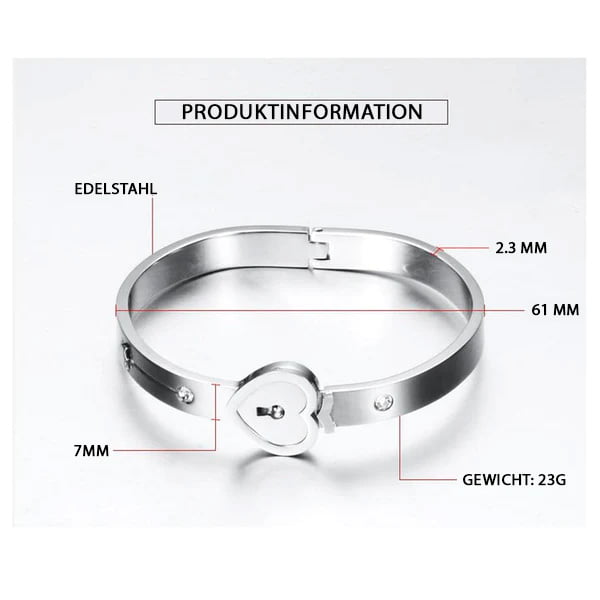 Love Heart Lock Armband