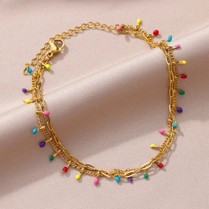 Color Splash Boho Anklet