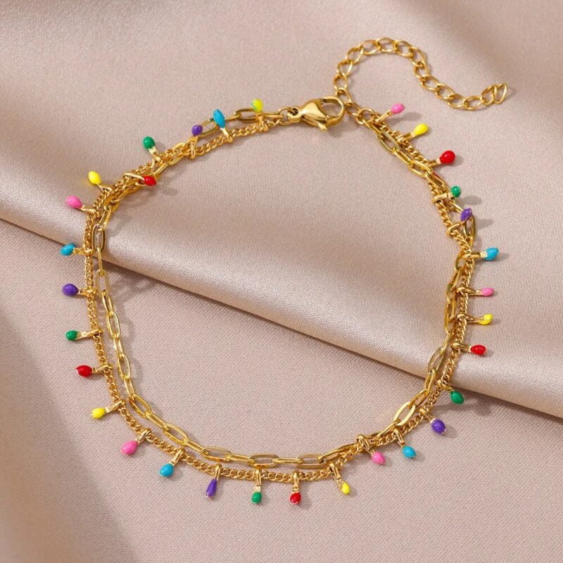 Color Splash Boho Anklet