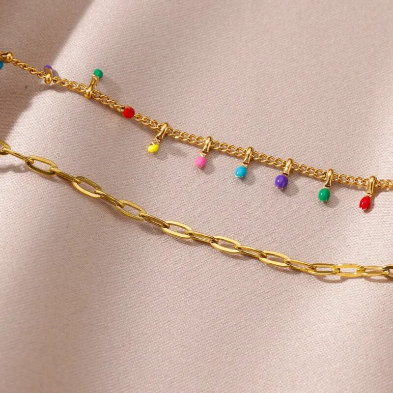 Color Splash Boho Anklet