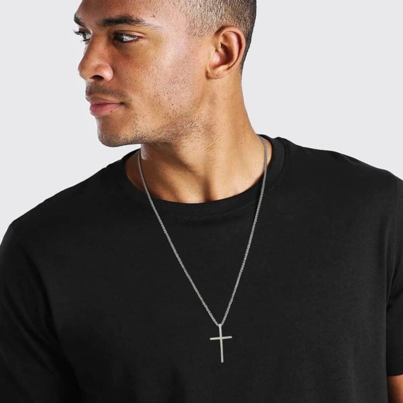 Layered Plain Cross Pendant
