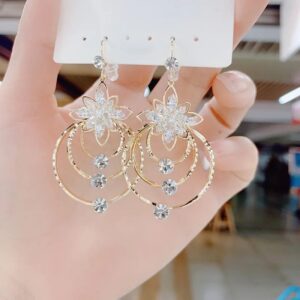 Crystal Flower Earrings