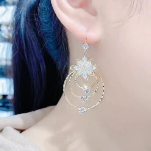 Crystal Flower Earrings