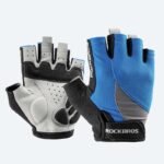 FreiRadSkin-Fingerless Cycling Gloves Blue