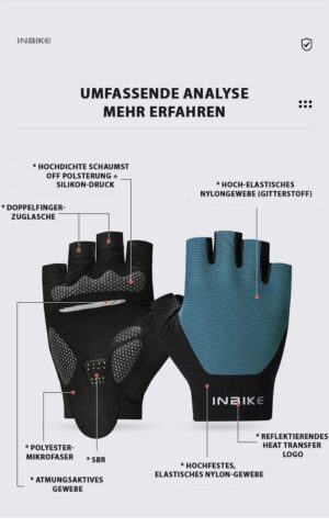 HandBreeze Breathable Fingerless Cycling Gloves analysis
