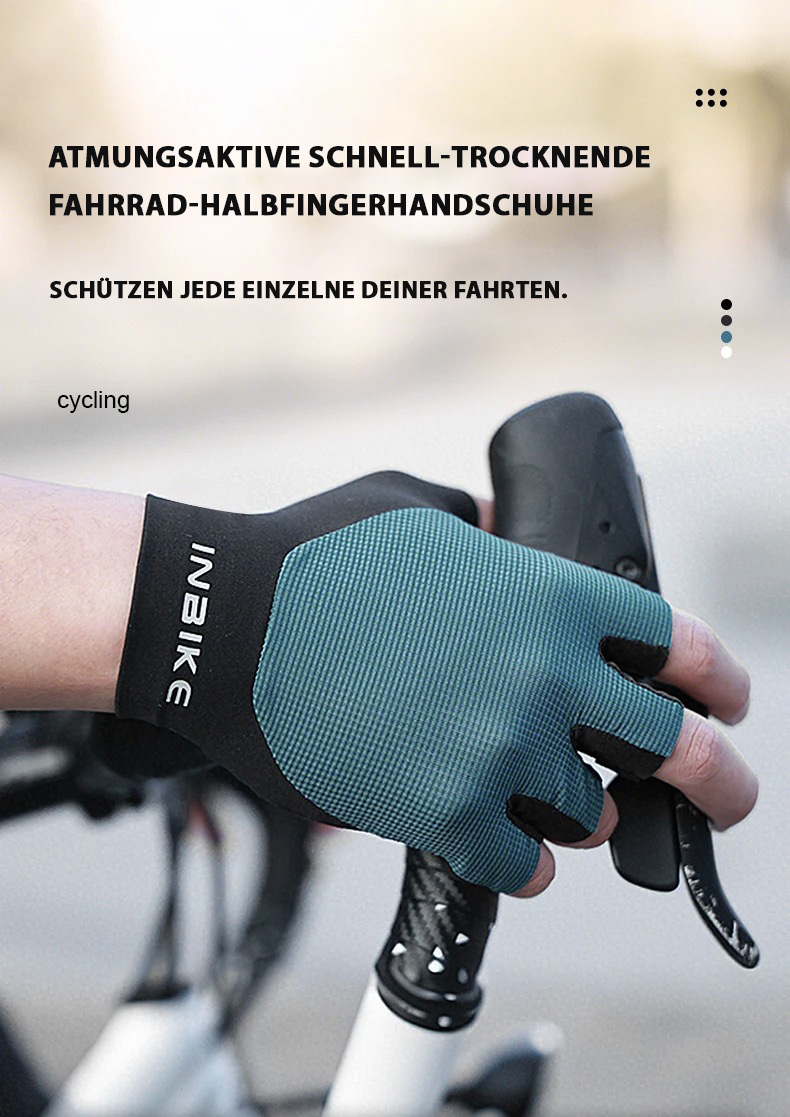 HandBreeze Breathable Fingerless Cycling Gloves quick Dry