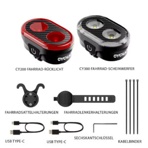 HyperBeam LED Bicycle Light Set1